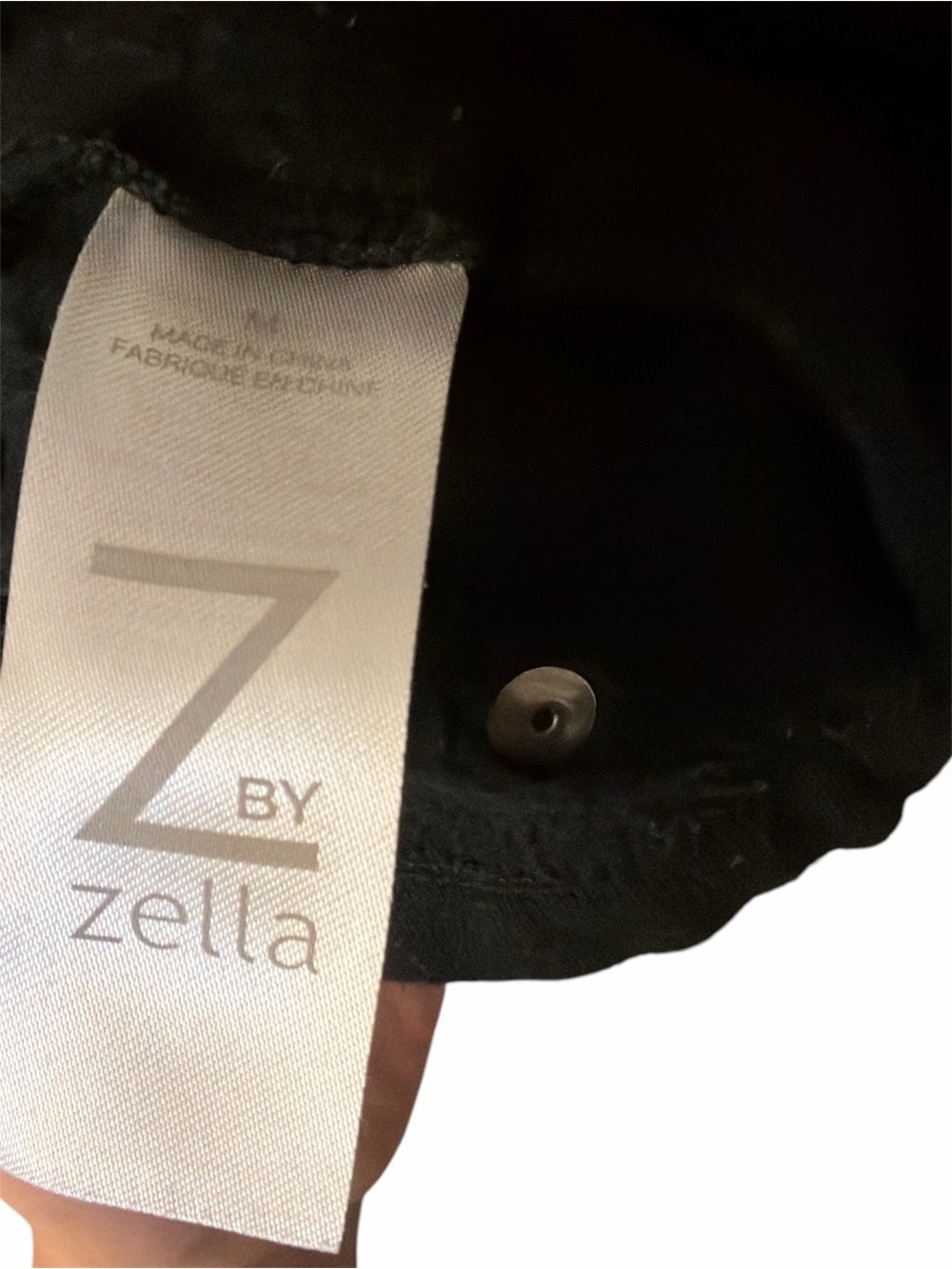 Zella Shooting Star Drape Collar Cardigan Black Size Medium - Picture 3 of 6